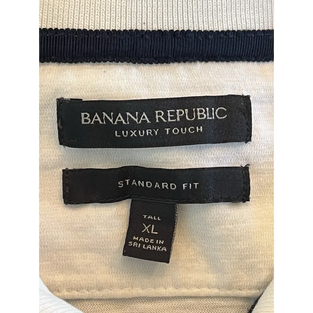 Banana Republic mens striped polo‎ Standard fit Tall XL